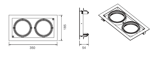 High CRI Led Grille Light