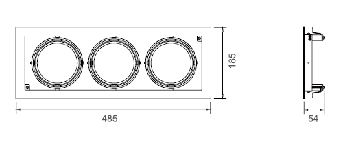 High CRI Led Grille Light