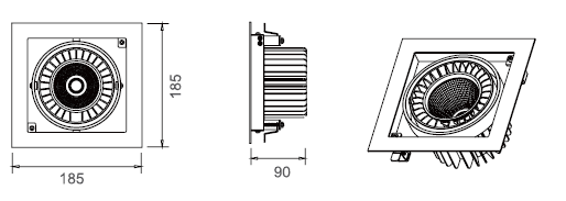 High CRI Led Grille Light