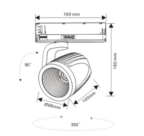 High Quality Aluminum LED Track Light EL-T05B036