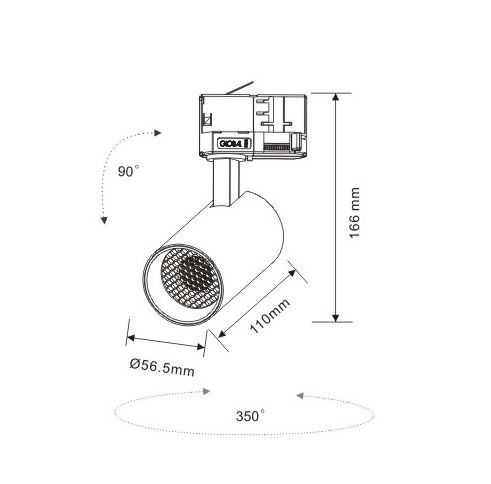 Manufacturer Aluminum LED Track Light EL-T26A010